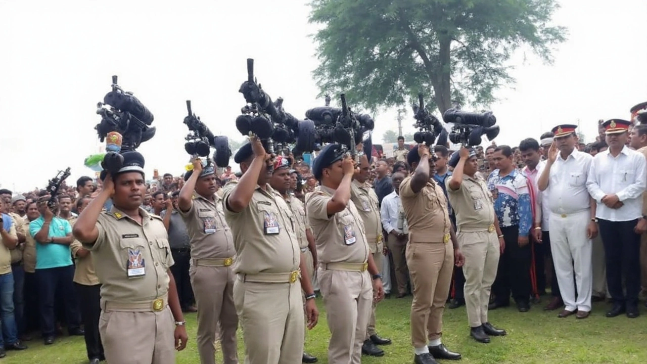 CRPF जवान की सड़क हादसे में मौत: चंदौली के गांव में सैन्य सम्मान के साथ अंतिम विदाई